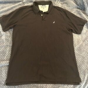 GC Mens SzXL Balck Nautica Polo Style Golf Shirt Called The Deck Shirt